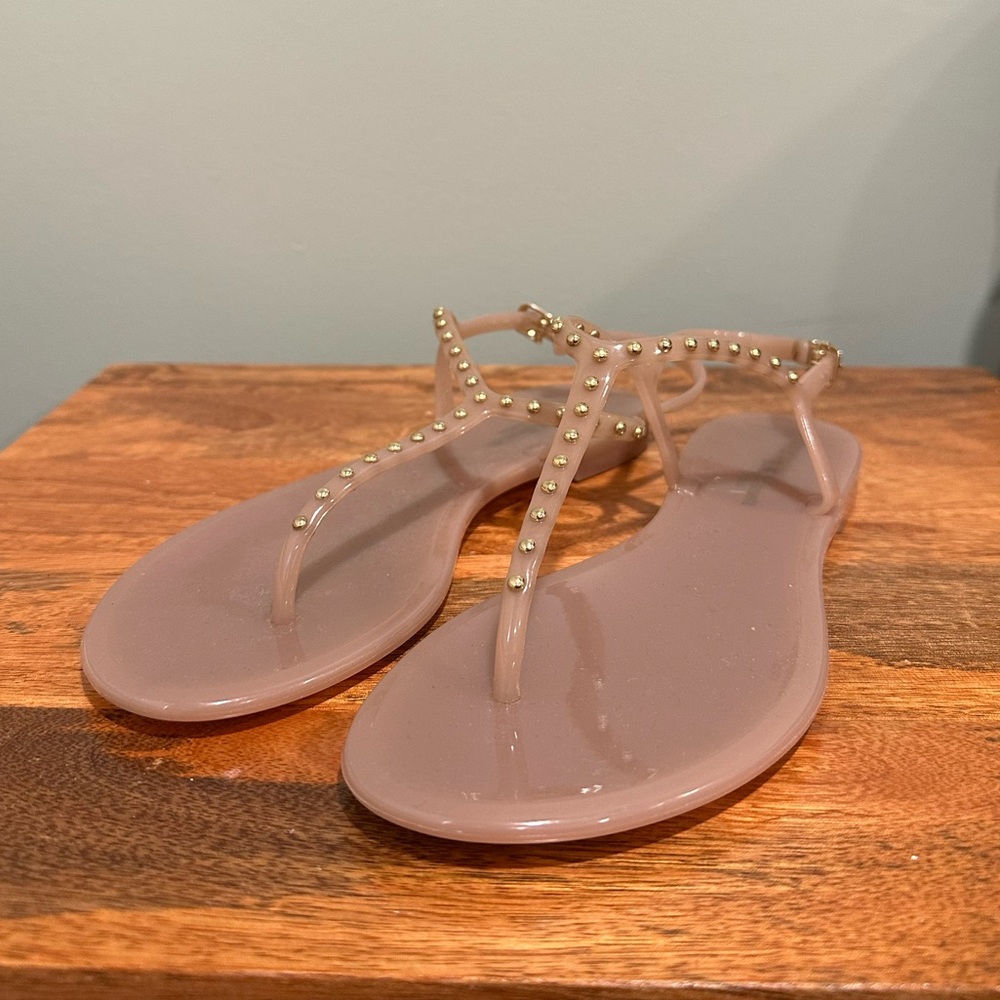 Studded jelly sandals